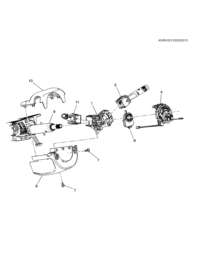 20942398-Bracket (16 parts) turn signal switch