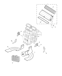 30000725ASA-Duct, heater foot outlet