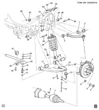 84479374-ARM,FRT UPR CONT(STAMPED STEEL)(INCLS 2)(INCLS BALL JOINT (NOT SERVICED SEPERATE