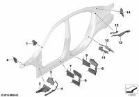 41007372065-Moulding A pillar outer