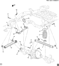 22896518-INSULATOR,RR COIL SPR(FRAME SIDE ONLY)(CODE 6518)(ACDelco #22896518)