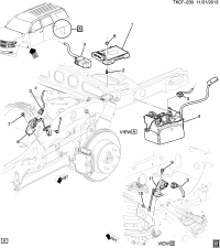 23152100-SENSOR,RR SUSP AUTO FWD LIGHTING LVLG POSN(W/ BRACKET)