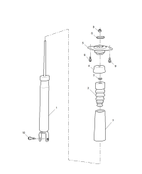 10473583-Damper, rear suspension