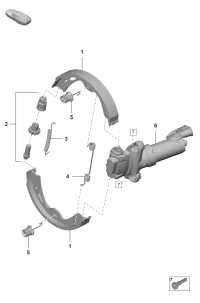 971698533E-Brake shoes: