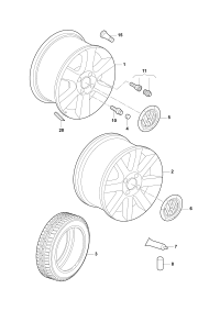 1K0601025R-Wheel rim-aluminium alloy