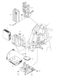 4F0919805-Reader, TV system chip card