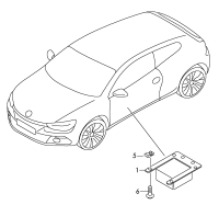 1K8959790A-Control unit, for seat adj h