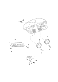 1ZD035411A-Speaker assy-tweeter
