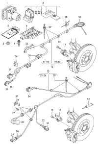 5G0927903AK-Harness, speed sensor