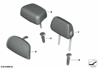 52207939501-Headrest leather outer