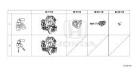 06350TLAH35-Cylinder set, key lock