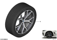 36115A2AF34-RDC complete wheel kit summer Night Gold