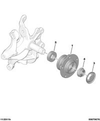 3748A2-Hub assy-bearing
