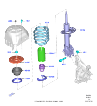 F2GZ18124AF-Rh/kit-fr susp strut