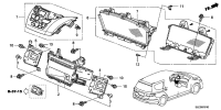 39050SLGH61-Panel assy-radio switch
