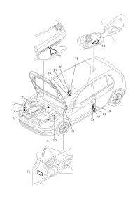 5GE010001-Plate, caution