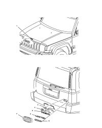 4806206AA-(^)NAMEPLATE FRONT FENDER