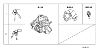 06350SLEH01-Cylinder set, key lock