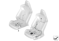 61125A218B4-Wiring set-seat lh