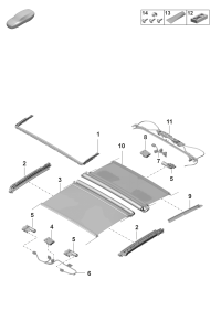 971877307OS3-Repair kit roller shutter (assy) fitting: 1 set of cable roller shutter luxor beige