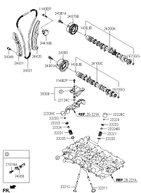 242002B760-Camshaft assy-exhaust
