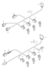 06E971627N-Motor harness