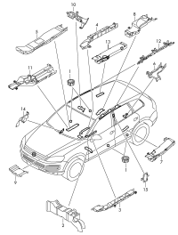 7P0971843-Bracket assy-cable