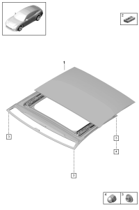 971877043Y-Frame (assy) fitting: hood none: roller and slide