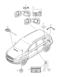 4E0010331C-Emblem unleaded gas: