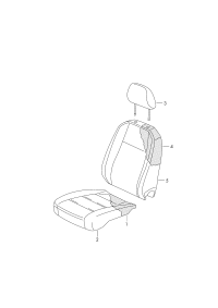 3GB881805HZQW-Back cover (partial leather) ti black/spin