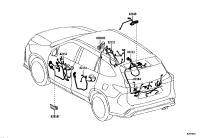 821530E250-WIRE, REAR DOOR, NO.1
