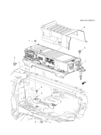 11516594-Bolt, brake pedal bracket (M8X1.25X30) (8.900)