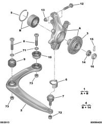 364684-Knuckle, steering front