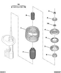 5002FX-Spring, front suspension