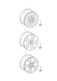 8W0601025AG-Wheel rim: