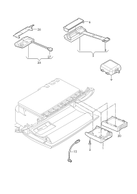 8V0919813B-Chip card reader, for road toll system kit-only: