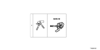 06350T7AH51-Cylinder set, key lock