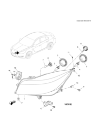 22959039-Headlamp, (incl. 2-8,13)