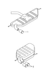 8P0071771-Deflector, exhaust tail pipe