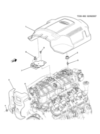 15872173-Spacer, air cleaner opening duct