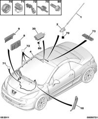 6561W9-Nut, radio antenna
