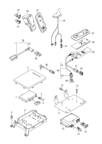 8D0972643-Cap, flat plug with contact lock