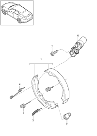 97035299300-Brake shoe kit