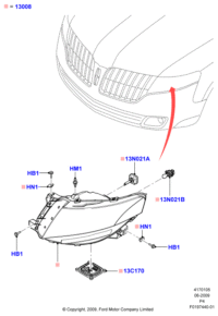 8A5Z13C170A-Stabilizer assy