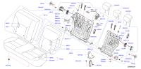 886505RF2A-Back assy-rr seat
