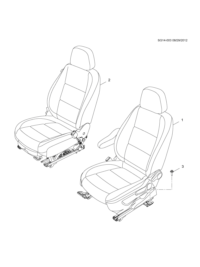11611975-Bolt, l. fr. seat accessory