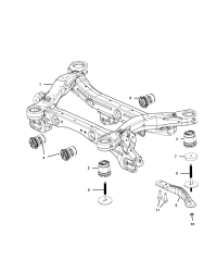 68155108AD-[SDJ] CRADLE TO BODY BUSHING
