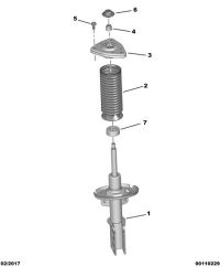 9800965480-Spacer, front suspension stopper