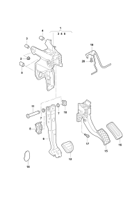 5QD723131A-Cover, brake pedal cover