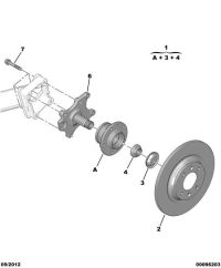 3748A5-Hub assy-bearing